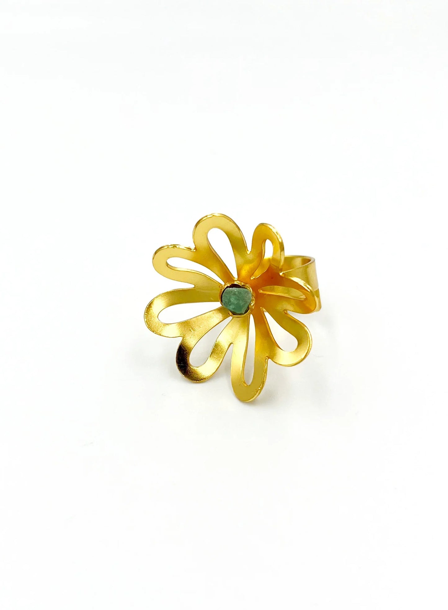 Magnolia Emerald Ring