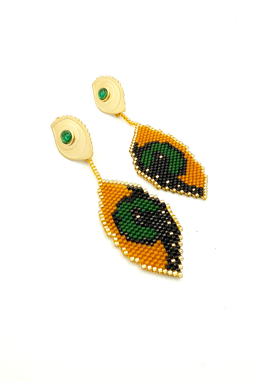 Macaw Eye Earrings