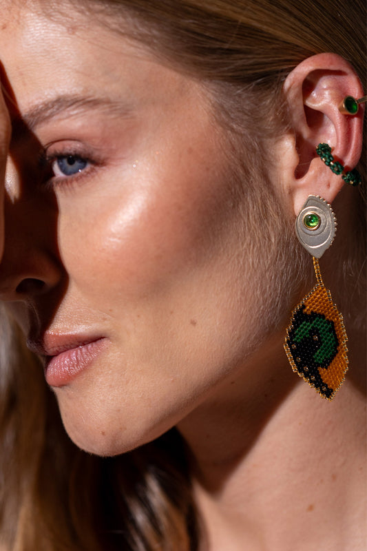Macaw Eye Earrings